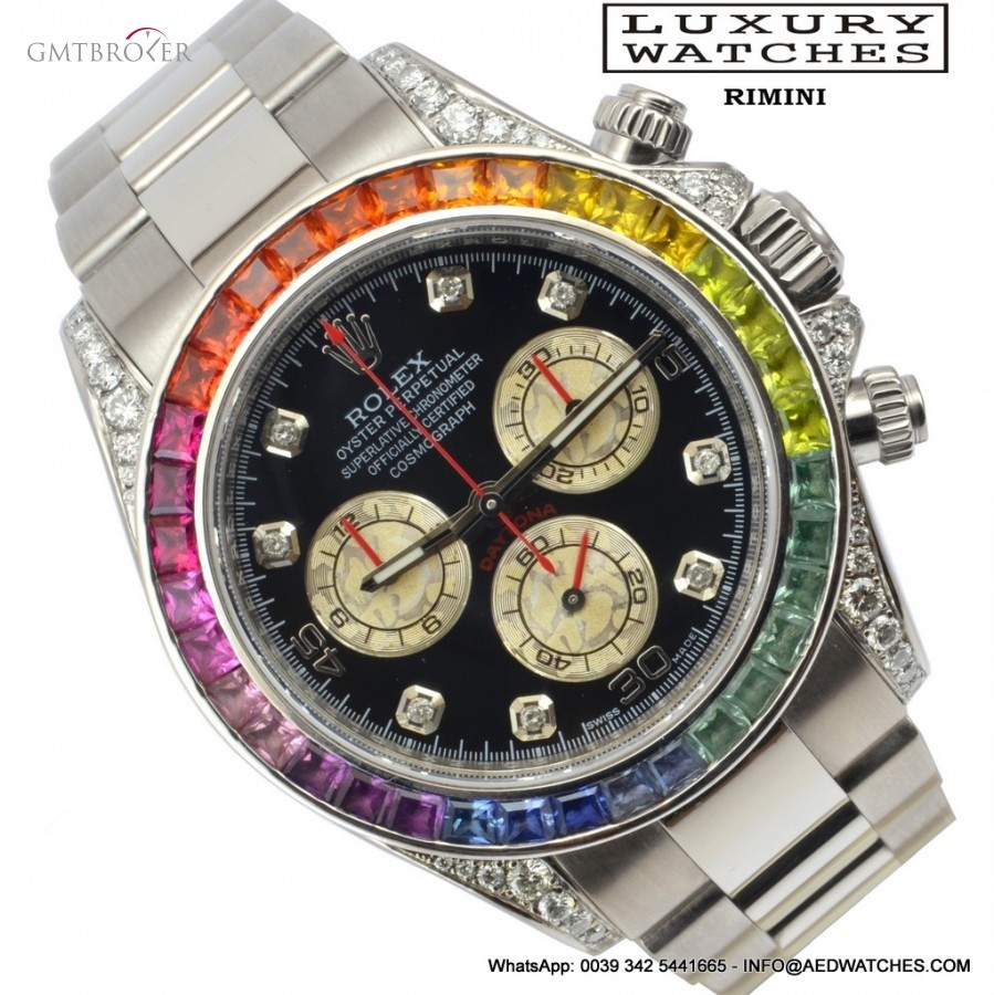 Rolex Daytona 116509 - 116599RBOW Rainbow white gold Ful 116509 729231