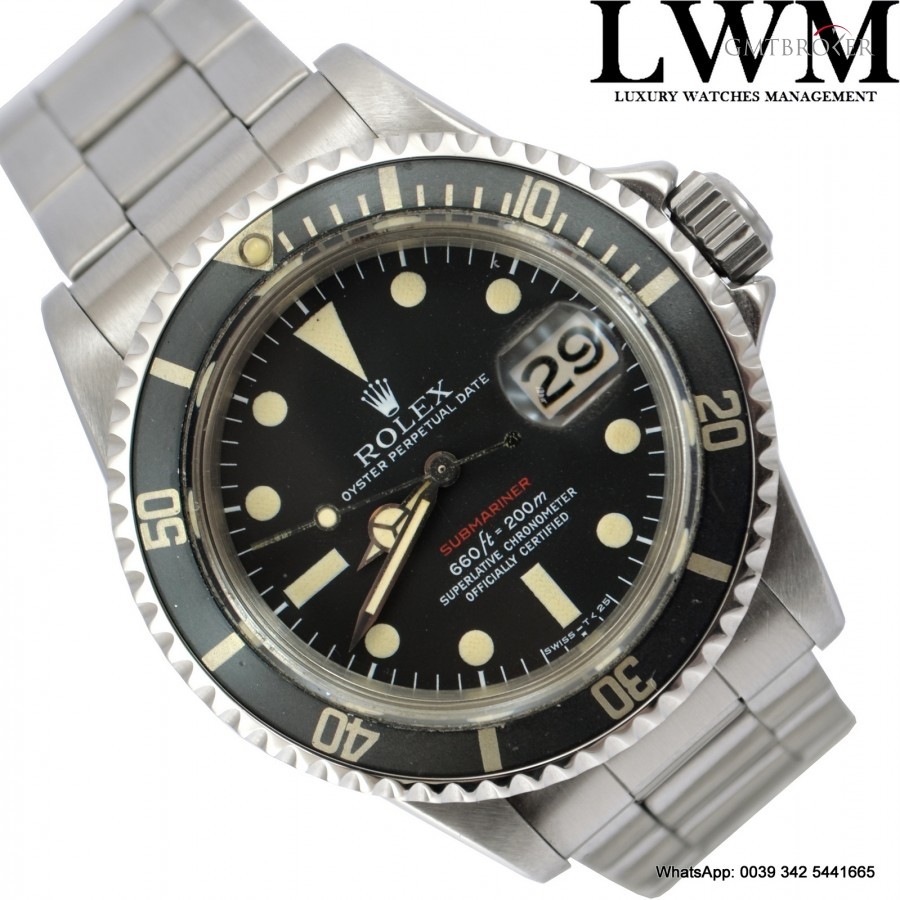 Rolex Submariner 1680 MK5 red written very rare Full Set 1680 767556