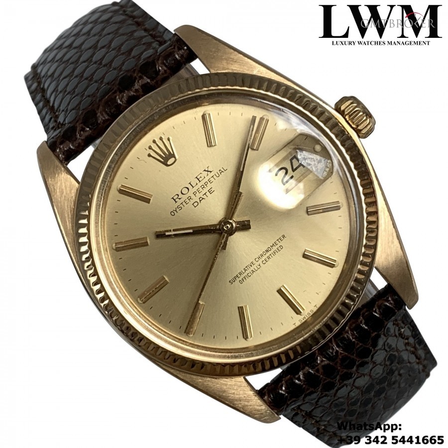 Rolex Date 1503 yellow gold 18KT champagne dial 1503 872480