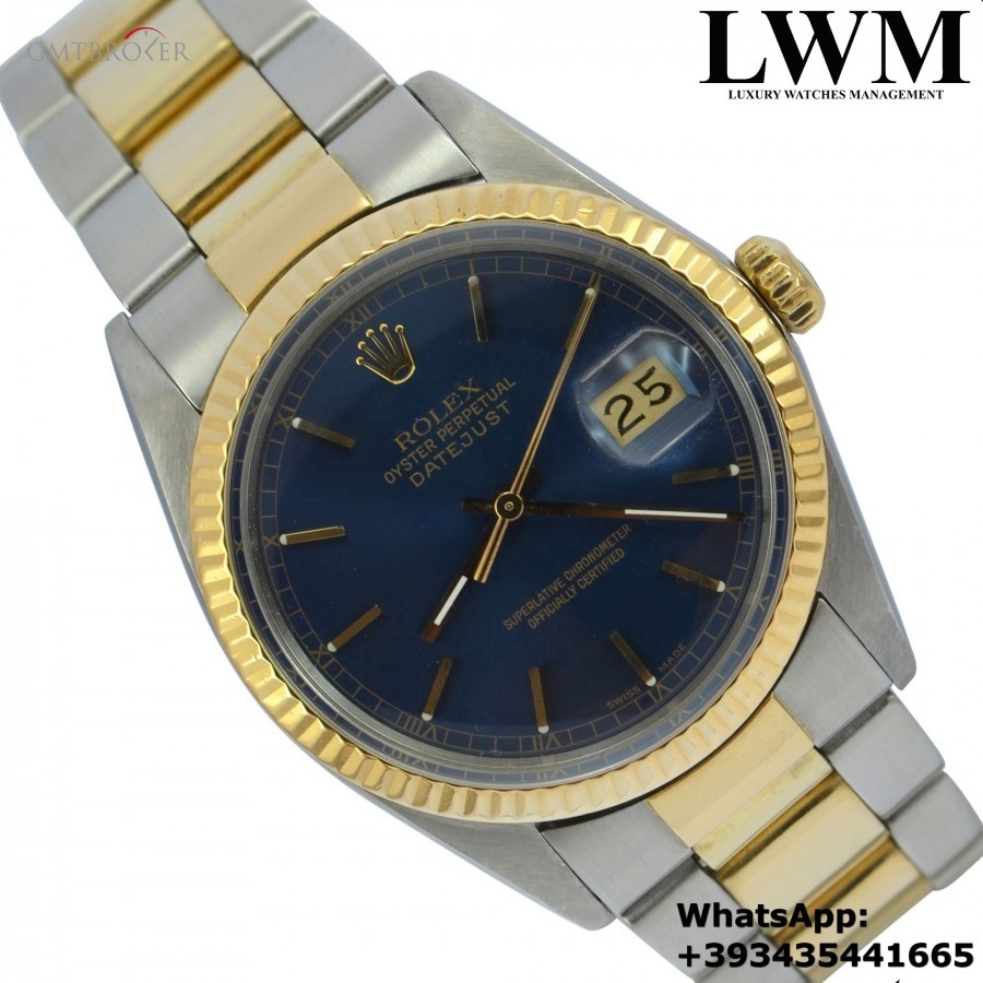 Rolex Datejust 16013 blue dial 1987 16013 862229