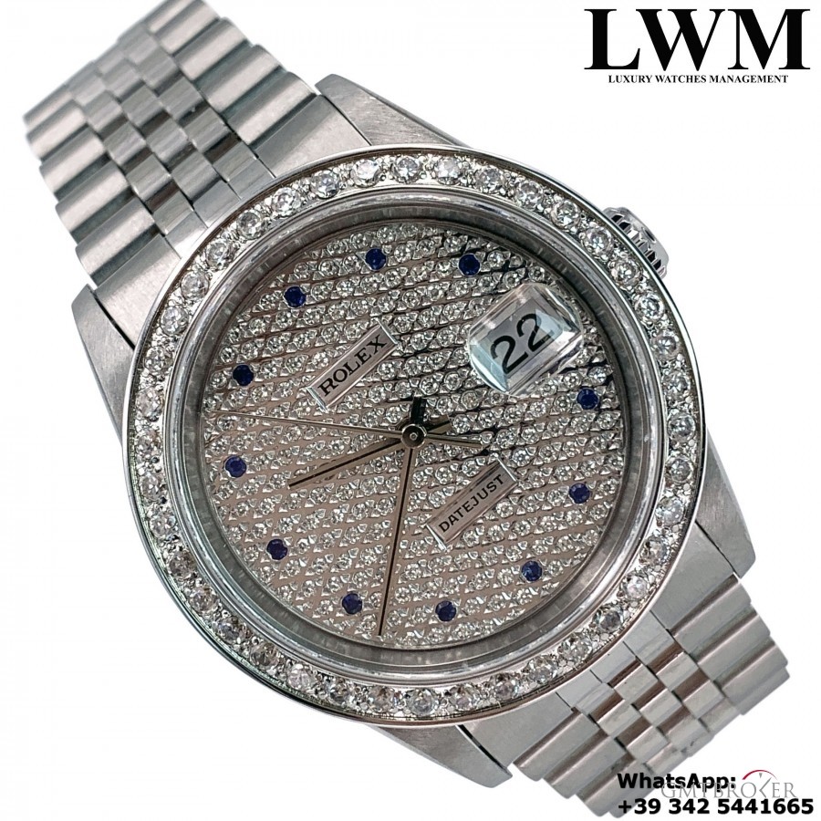 Rolex Datejust 16200 diamonds bezel dial Full Se 16200 870077