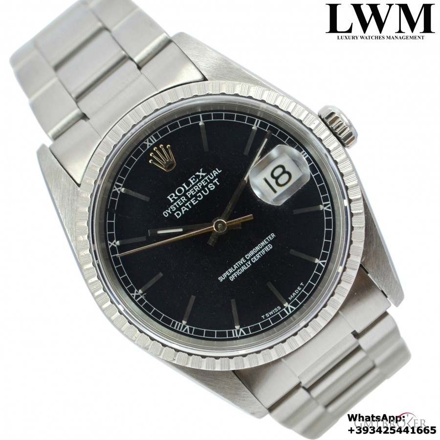 Rolex Datejust 16220 black dial Full Set 16220 852992