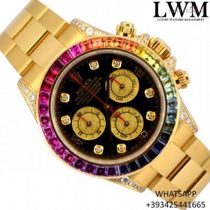 Rolex Daytona 116528 yellow gold Rainbow diamonds 116528 824618