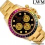 Rolex Daytona 116528 yellow gold Rainbow diamonds