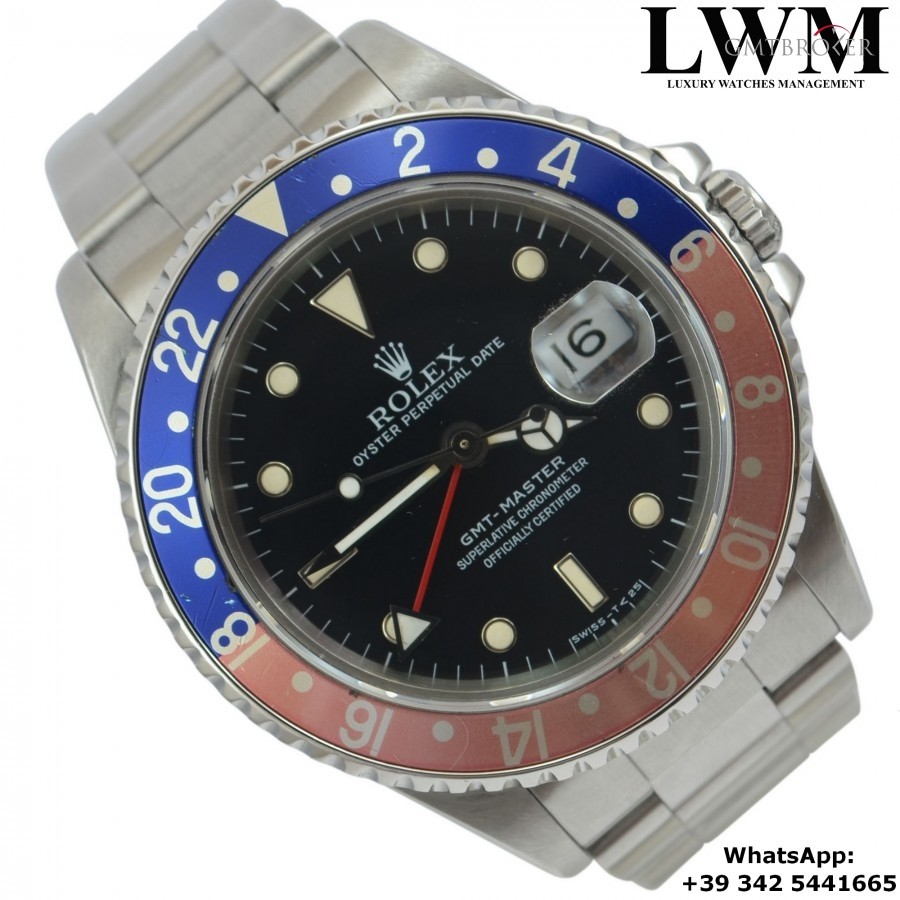 Rolex GMT Master I 16700 Pepsi Full Set 1990 16700 840240