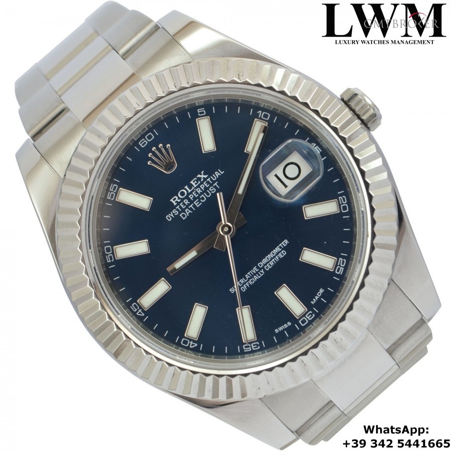 Rolex Datejust II 116300 blue dial Full Set 2014 116300 835804