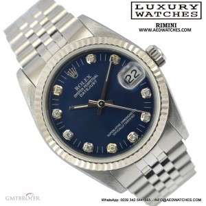 Rolex Datejust 68240 blue diamond dial 1991s 68240 734565