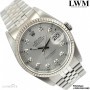 Rolex Datejust 16234 silver diamond dial Full Se