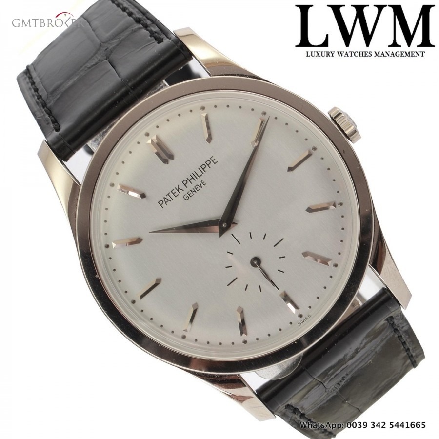 Patek Philippe Calatrava 5196G-001 white gold 18KT Full Set Like 5196G-001 759623