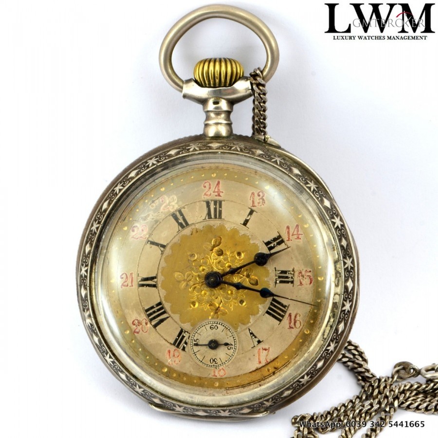 Anonimo ANCRE LIGNE DROITE  Pocket Watch 15 Rubies French nessuna 784052