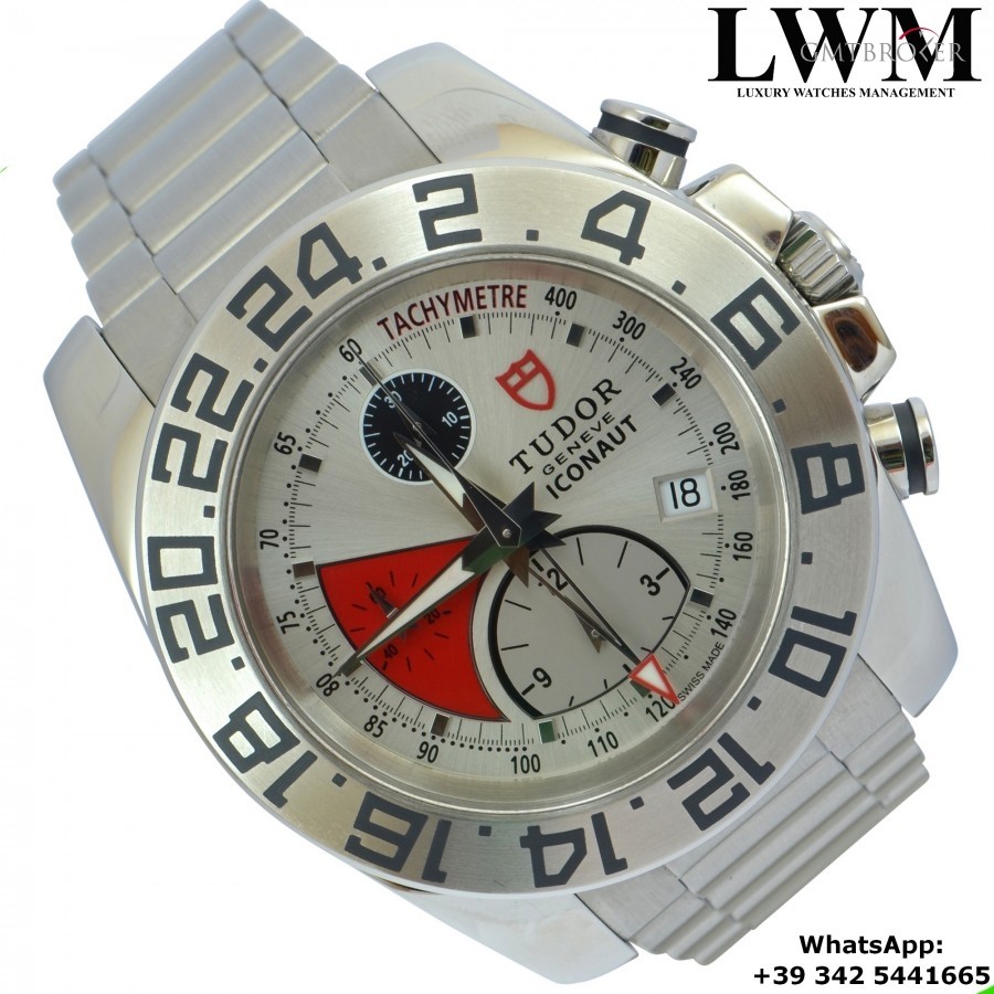 Tudor Iconaut 20400 GMT Chronograph silver dial F 20400 858743