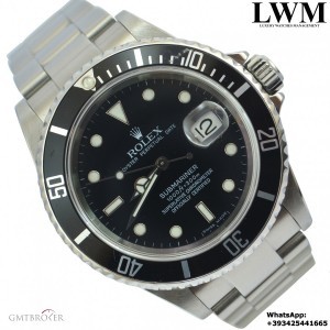 Rolex Submariner 16610 Date Z Serial Luminova 200 16610 851492