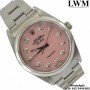 Rolex Air King 14000 pink mother of pearl diamon