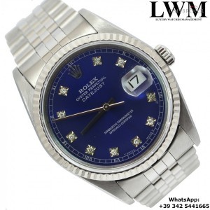 Rolex Datejust 16234 Blue Diamond dial Full Set 16234 846601