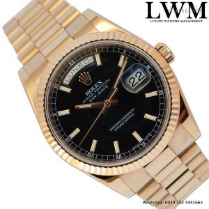 Rolex Day-Date 118235F rose gold 18KT black dial 118235F 839035
