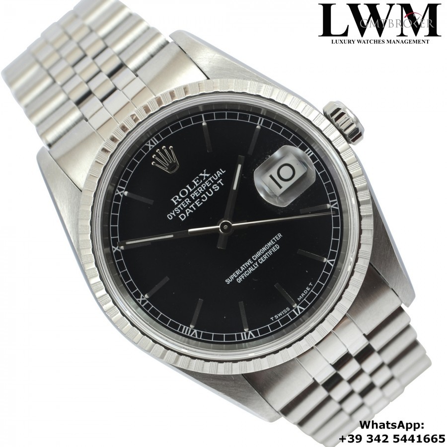 Rolex Datejust 16220 black dial Full Set 16220 846679
