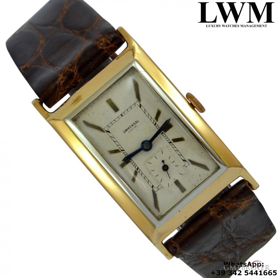 Anonimo UNIVERSAL GENVE  Art Dec Rectangular Yellow Go nessuna 846223