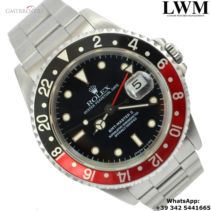 Rolex GMT Master II 16710 Coke Never Polisched Fu 16710 836026