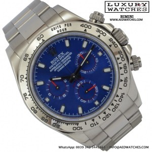 Rolex Daytona 116509 model Basilea blue dial white gold 116509 729903