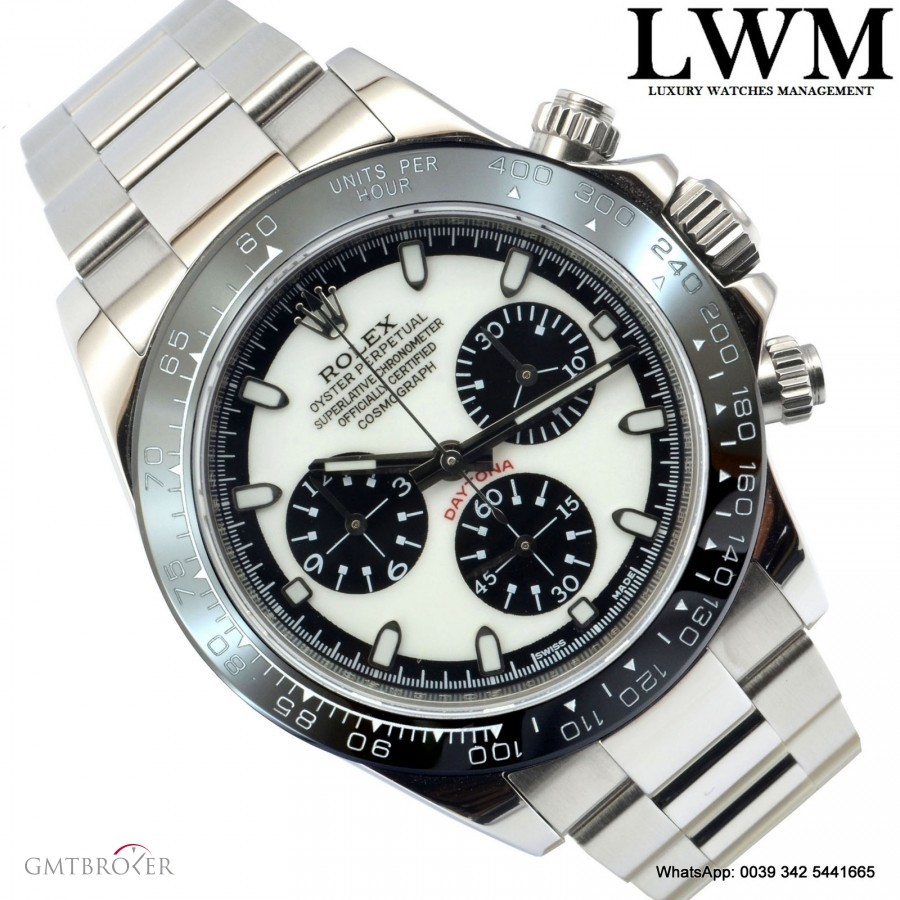 Rolex Daytona 116520 Paul Newman white dial Full Set 116520 813083