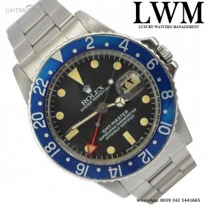 Rolex GMT Master 1675 Blueberry bezel Red Arrow 1 1675 824912