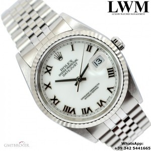 Rolex Datejust 16234 White Romans dial Never Pol 16234 846745