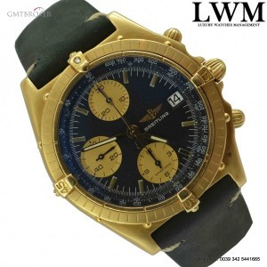 Breitling Chronomat 81950 yellow gold 18KT black dial 1984 81950 806915