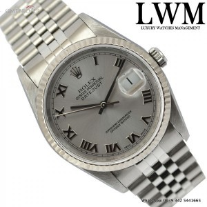Rolex Datejust 16234 silver dial roman indexes Full Set 16234 745031