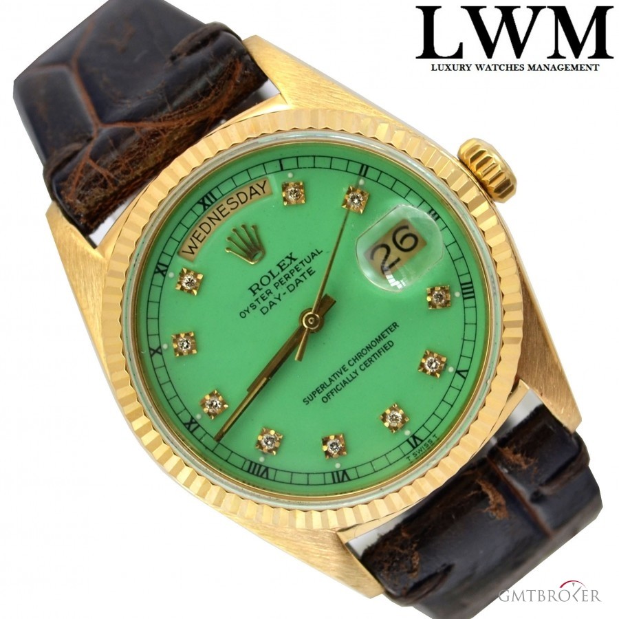 Rolex Day-Date 18038 President Stella green diamond Full 18038 754401