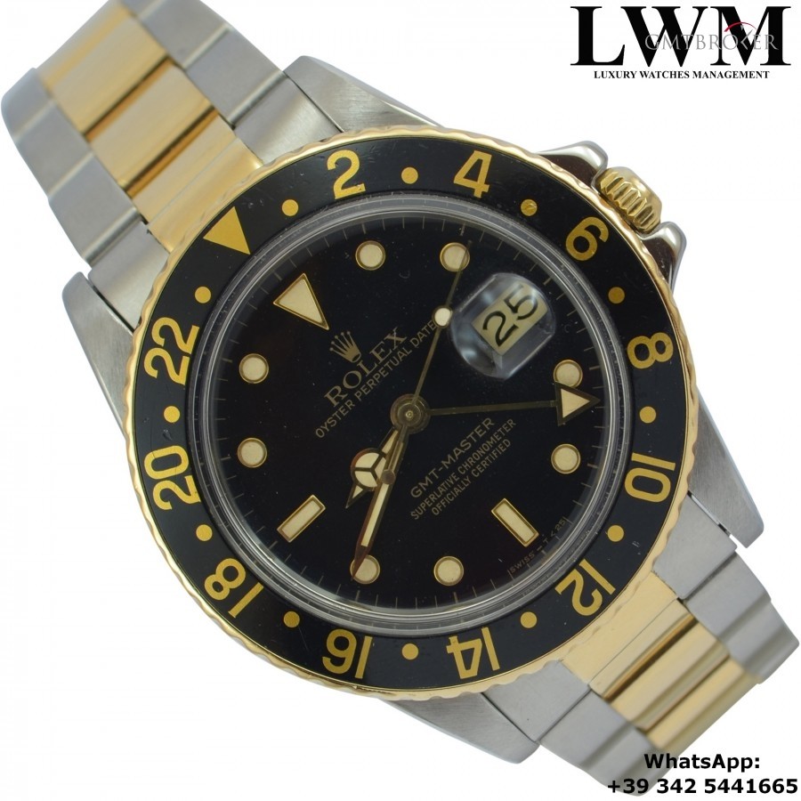 Rolex GMT Master 16753 black dial Full Set 1985 16753 854849