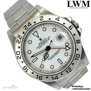Rolex Explorer II 16570 white dial indexes grain 16570 845440