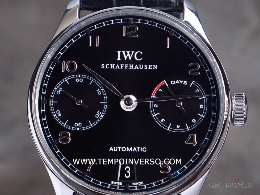 IWC 7-days power reserve Black dial Box  Paper 5001.09 489403