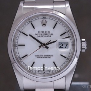 Rolex Classic 35mm white dial with paper   green tag mat 16200ASeries 907916