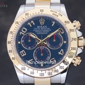 Rolex Cosmography steelgold blue arabic dial full set 116523Randomseries 823004