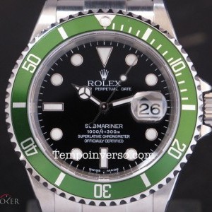 Rolex Date green bezel 1st series Mark 1 Fat Four Box Bo 16610LVFSeries 739127