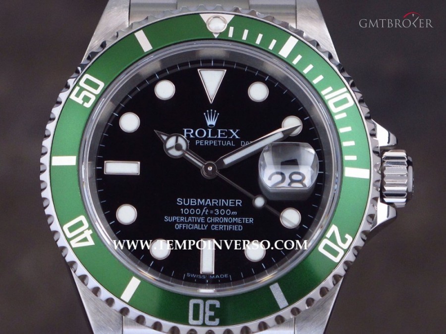 Rolex Date classic green bezel full set 16610LV 513173