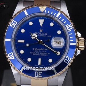 Rolex Date classic steel  gold blue dial full set 16613ZSeries 864014