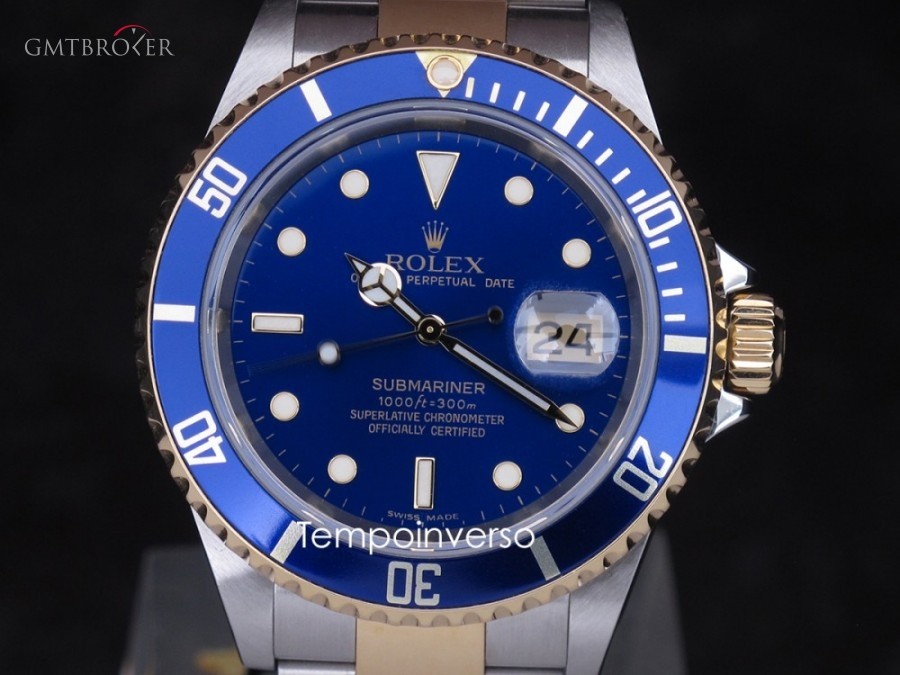 Rolex Date classic steel  gold blue dial full set 16613ZSeries 864014