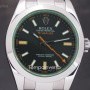Rolex Green glass black dial full set