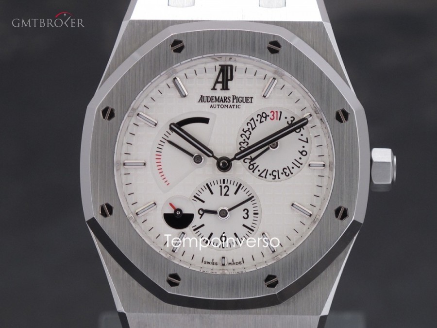 Audemars Piguet Dual time white dial AP box  AP registered certifi 26120ST.OO.1220ST.01 837322