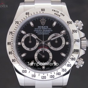 Rolex Classic black dial latest series Chromalight polis 116520Random 857801