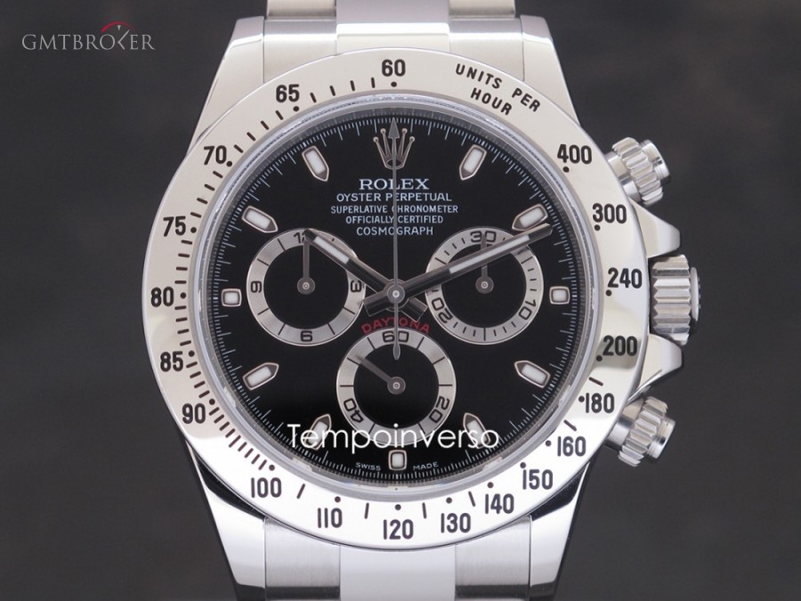 Rolex Classic black dial latest series Chromalight polis 116520Random 857801