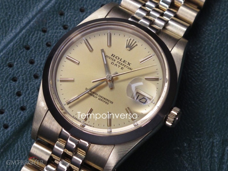 Rolex Oyster perpetual date yellow gold 14k Chevrolet Po 150077 897554