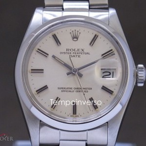Rolex Steel  Silvered dial box and paper 1500 917774