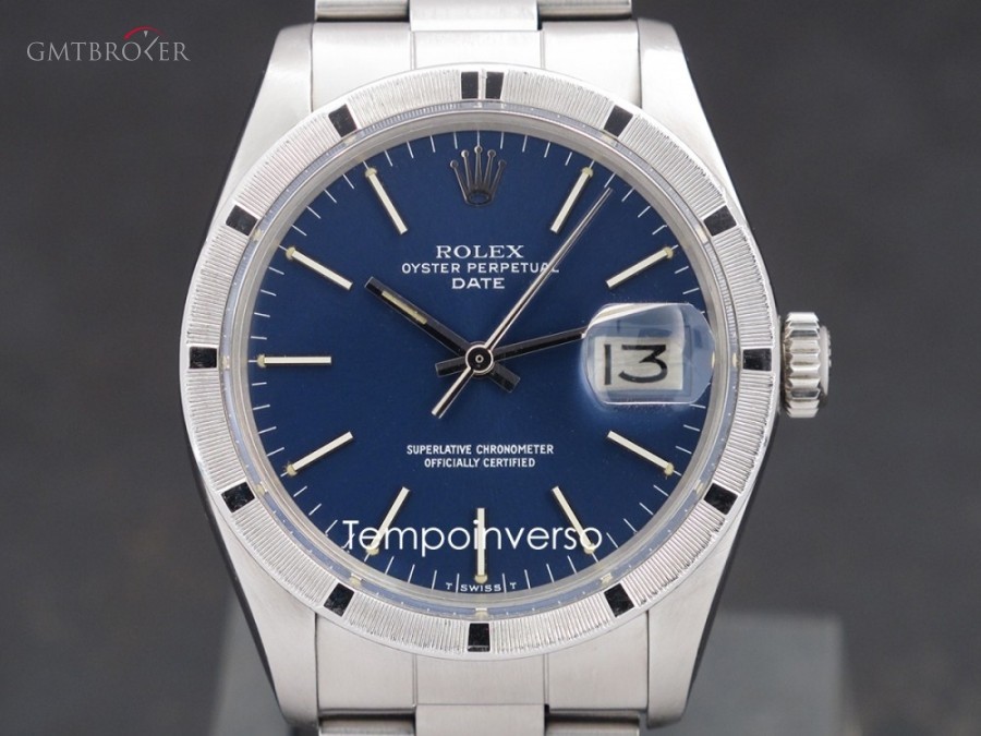 Rolex Date vintage T Swiss T blue dial  full set 1501 892184