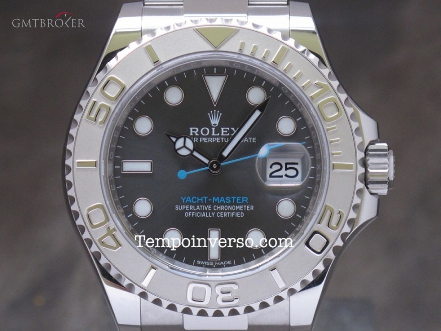 Rolex 40 Rhodium dark grey dial full set 116622Randomseries 758433