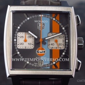 TAG Heuer Chronograph Gulf sapphire Grey dial full set unuse CAW2113BFC6250 378227