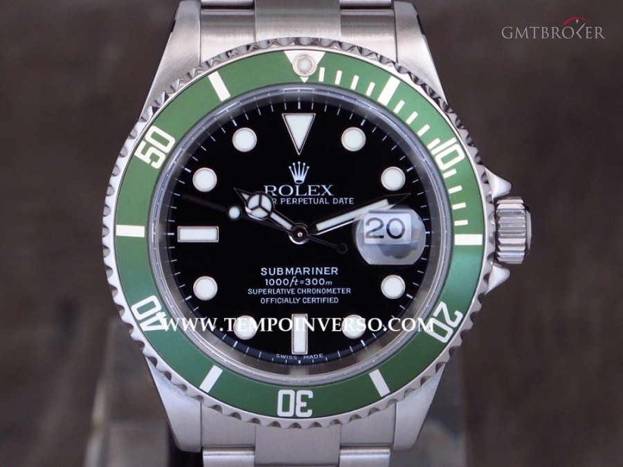 Rolex Date classic green bezel full set discontinued  co 16610LVDSeries 583361