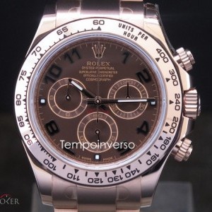 Rolex Cosmograph rose gold chocolate dial full set 116505 763619