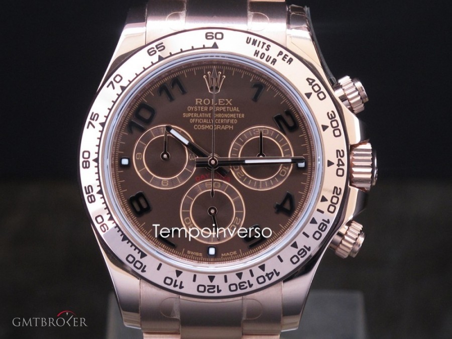 Rolex Cosmograph rose gold chocolate dial full set 116505 763619